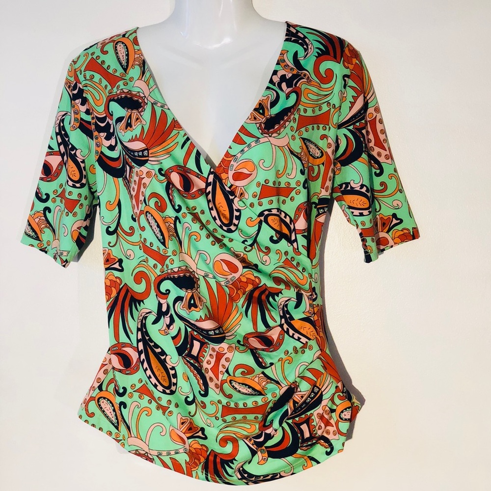 Boutique-Tracy Negoshian oceana seafoam Dana shirt